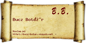 Bucz Botár névjegykártya
